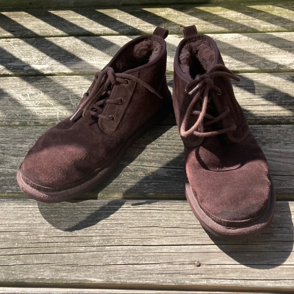 Ugg Chocolate Brown Neumel Boot Mens Size 10 - Picture 5 of 16
